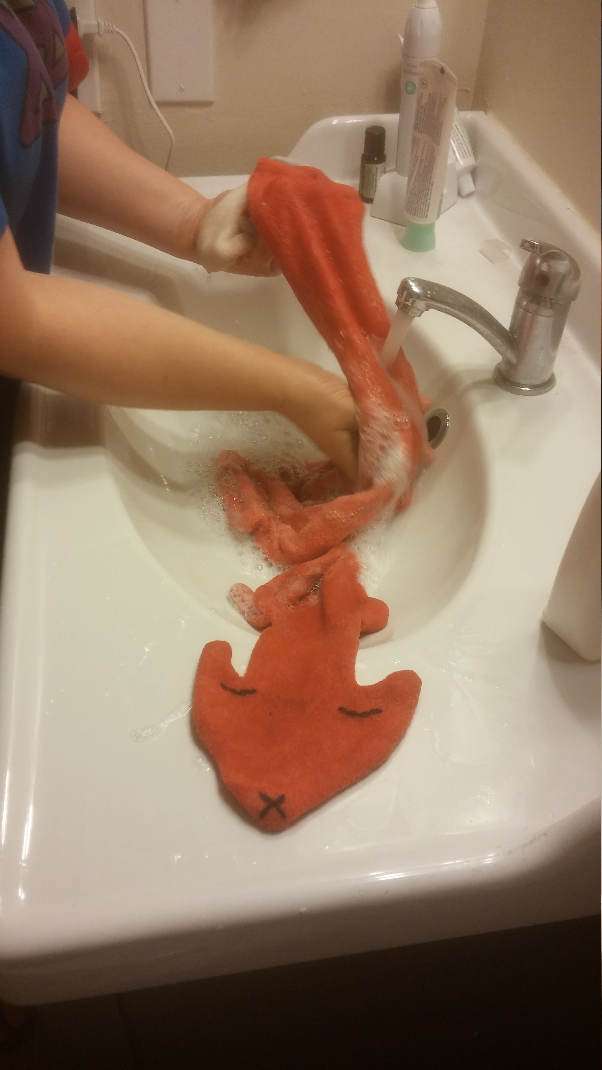 This is when you rinse the Fox off